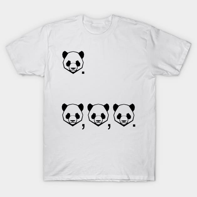 Panda. Pandapandapanda. T-Shirt by thekandycode